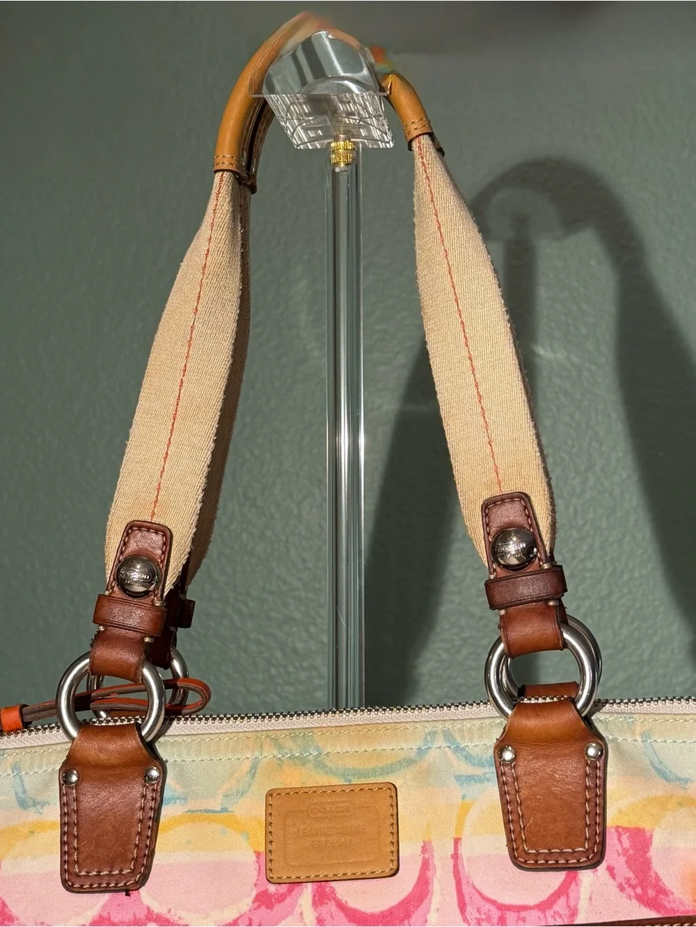 Coach 11756 Hamptons Weekend Watercolor Signature Tote Y2K Scribble Bag